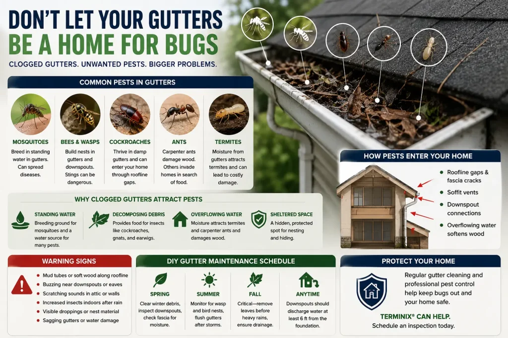 pests in gutters