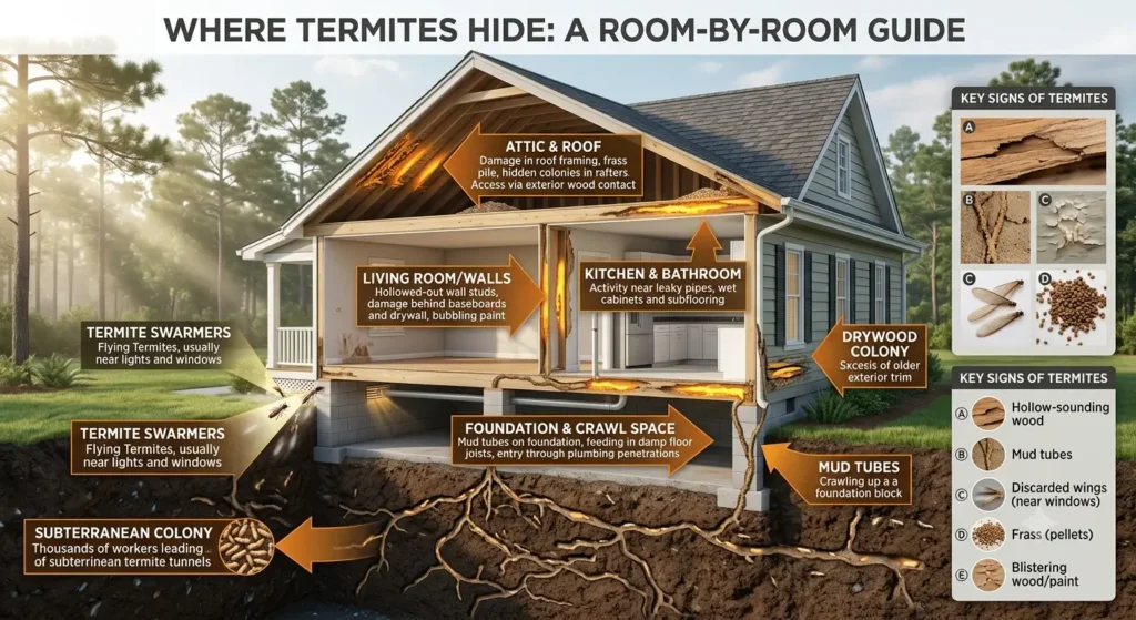 Where Do Termites Hide
