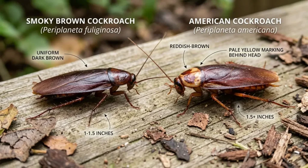 american cockroach vs smoky brown